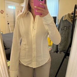 Brandy Melville White Button Up